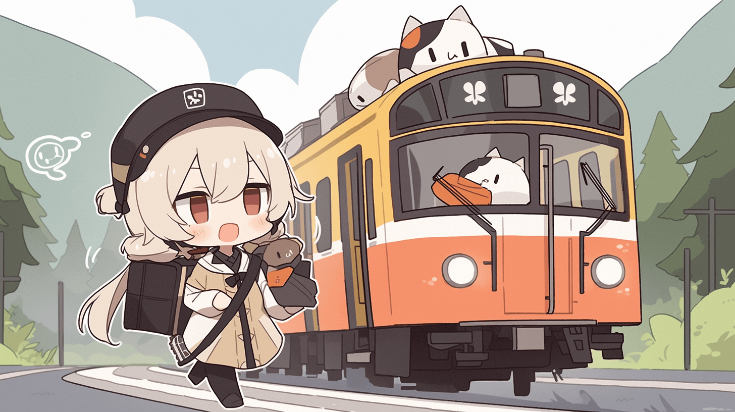 猫と電車の旅