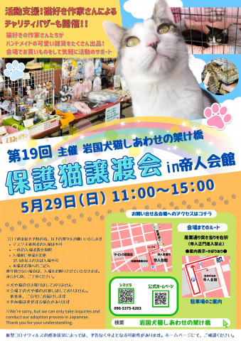 第１９回保護猫譲渡会in山口県　岩国