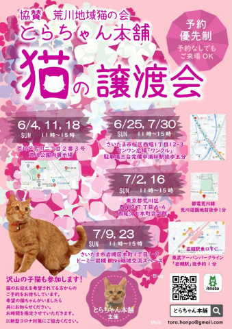 とらちゃん本舗　譲渡会inさいたま市