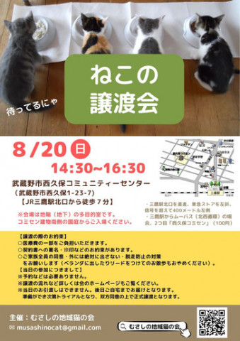 むさしの地域猫の会　譲渡会