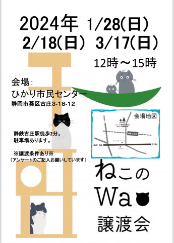 ねこのWa譲渡会　静岡市葵区