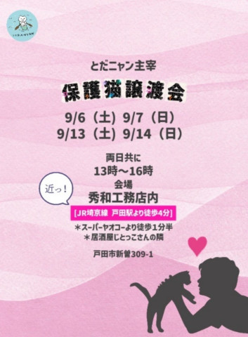 とだニャン保護猫譲渡会
