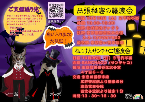 出張！秘密の譲渡会?@新宿大久保
