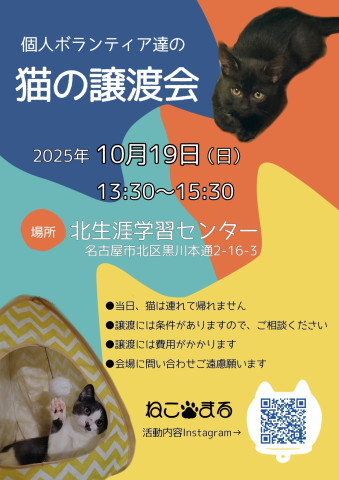 個人ボランティア達の譲渡会