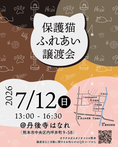 お寺で保護猫ふれあい譲渡会