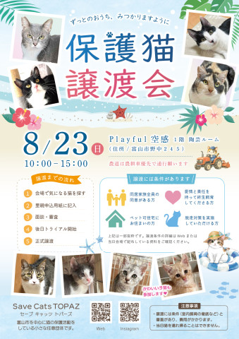 Save Cats TOPAZ 保護猫譲渡会