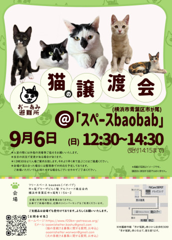 おーあみ避難所譲渡会in市ヶ尾