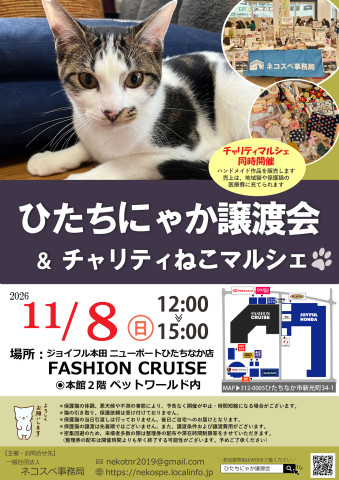 ひたちにゃか譲渡会