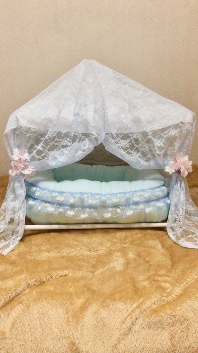 手作りの天蓋付きベッド Neko村さんの猫ブログ ネコジルシ