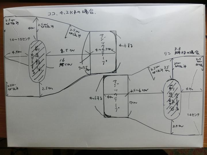 ハーネスの作り方１ 型紙付き 追記１ 追記２ ４ ２７ あり ココの母さんの猫ブログ ネコジルシ