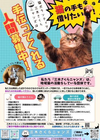 様々な分野のボランティア大募集！